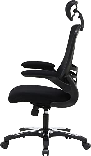 Fuji Boeki 82530 Master 3 High Back, Office Chair, Desk Chair, Mesh, Breathable, Black, Backrest Storage Space Included, Elevation Function, Locking Function