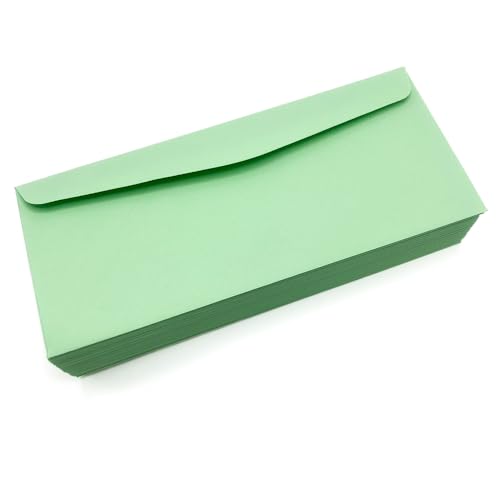 Limited Papers (TM) No. 10 Regular Standard Mailing Envelope - Pastel - Soft - 24 Pound (4.8 inch x 9.5 inch) - Announcement, Invoices, Checks, Letters, Contracts, Business Envelopes (Green, 2500)