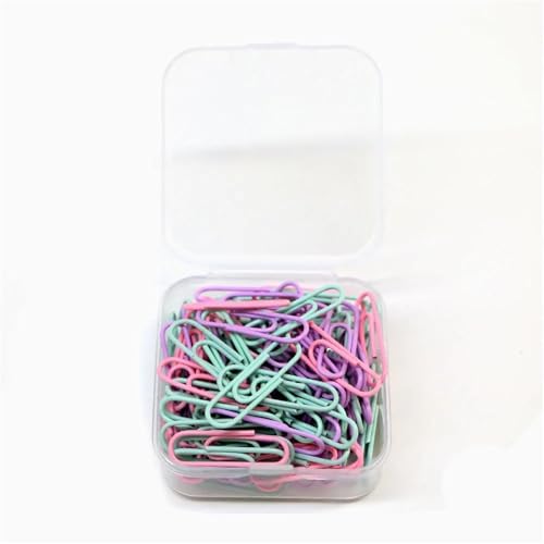 3000 Pcs Morandi Color Paperclips, Metal Paper Clips for Office School Supplies