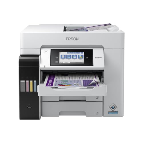 Epson WorkForce Pro ST-C5500 Wired & Wireless Inkjet Multifunction Printer - Color - Outgoing Fax Only - Copier/Fax/Printer/Scanner - 4800 x 1200 dpi Print - Automatic Duplex Print - Up to 66000 Pages
