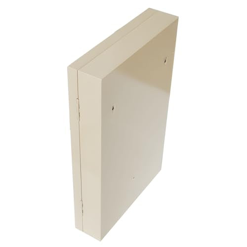Banfluxion 160 Hooks Key Cabinet Lockable Key Organizer Storage Box Wall Mount Beige Key Lock Box with Colorful Key Tag