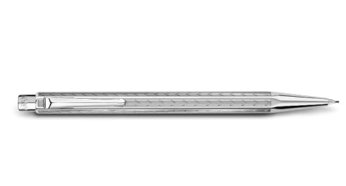 CARAN D'ACHE MF0004-286 Caran d'Ache Mechanical Pencil, ECRIDOR CHEVRON, Silver, 0.5mm