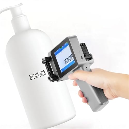 Handheld Printer, Portable Handheld Inkjet Printer with Ink Cartridge Printer, Expiration Date Marking Date Coding,Portable Wireless