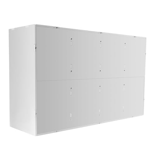 VPABES Classroom Mailbox 36 Slots, Thickened PVC Literature Organizer Construction Paper Storage Organizer, Mail Sorter with Slots, Teacher Office Mailboxes with Removable Shelf (White)