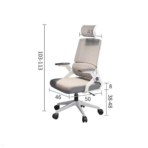 Ergonomic Office Chair Desk Chair with Lumbar Support, Headrest and Armrest Office Chair ﻿(Black)
