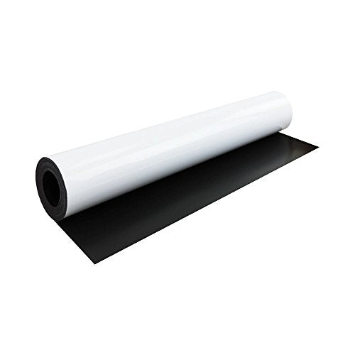 FerroFlex 24 9/22" Wide Flexible Ferrous Sheet - Gloss White Dry Wipe Surface (16.4 Feet Length)
