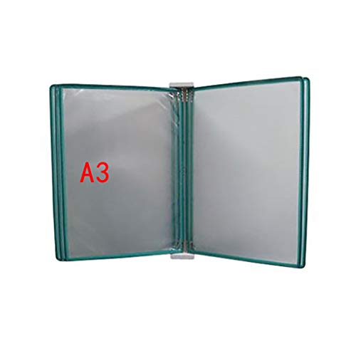 KGDJBGSE Wall Mounted File Folder Holder Hanging Organizer Document Display with 5 Panels and 10 Pockets 45 * 32 4.5CM(C)