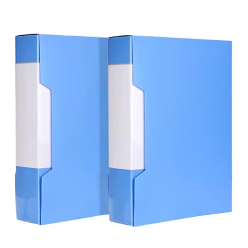 2 Pcs A4 Display Book Folder with Pocket,Document Presentation Folder with Box/100 Pages
