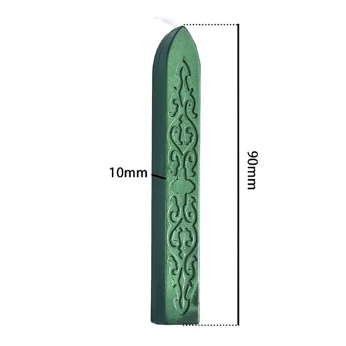 Sealing Wax Sticks 9pcs Convenient DIY Handmade Wax Seal Sticks Antique Sealing Candle with Wick for Postage Letter Retro Vintage Stamp(Aqua Blue)