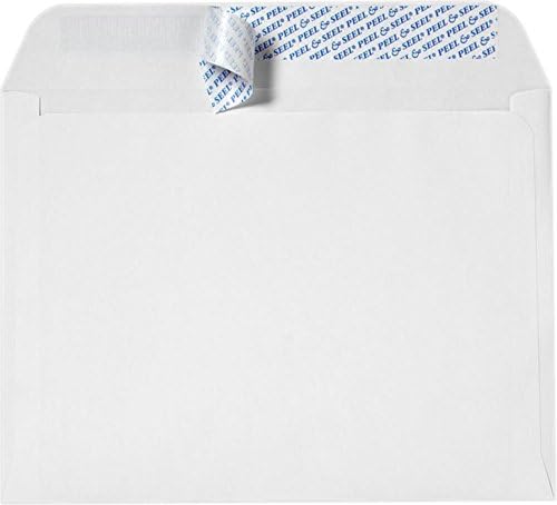 LUXPaper 9 x 12 Booklet Envelopes | Peel & Press | White | 28lb. Text | 1,000 Qty