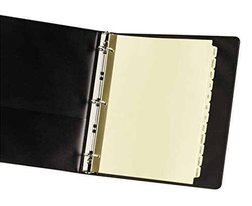 Avery® Pre-Printed Dividers, Jan-Dec Tab, Buff, 12 Sets