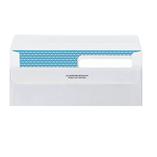 Aimoh#8 Security Envelopes Business Envelopes Double Window Flip&Seal 2500