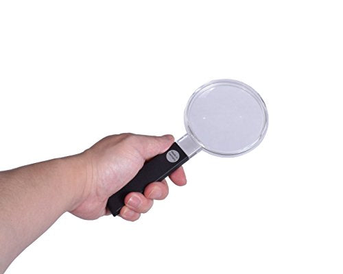 ESCHENBACH 2642-80 Handheld Magnifier Bi-Convex 2.25x Magnification 5X Sub Lens