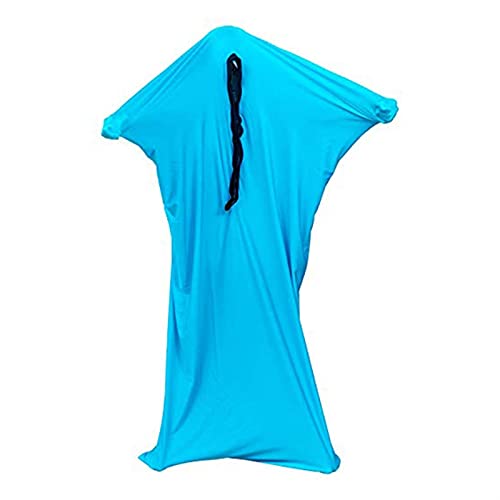 Kids Autism Sensory Body Sock Breathable Sensitivity Seamless Sox Sensory Full Body Cocoon Sock for Children & Aldult with Special Needs (Color : Sky Blue, Size : X-Large)