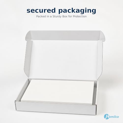 Hamilco White 80lb Cover Heavy 5x7 Cardstock & Envelopes (100PK)