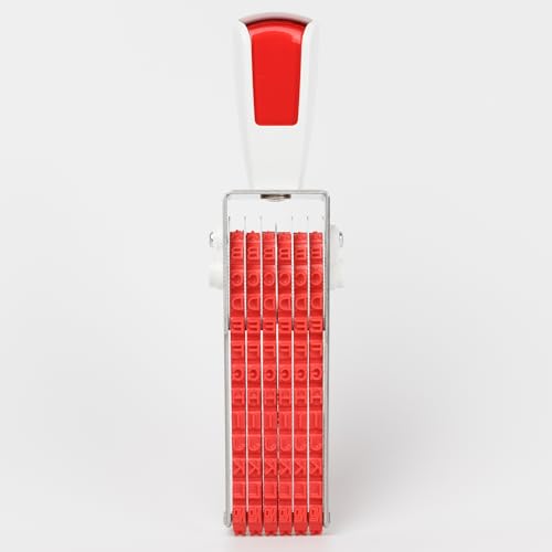 BS-5H40W32L Custom Rotating Rubber Stamp, Fully Customizable, Impression Height 0.15-0.20 inch (3.75-5mm), Impression Width 1.19-1.57 inch (30-40mm), 31-32 Rows, Made in Japan