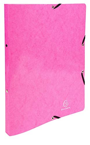 Exacompta - Ref 54829E - Iderama Elasticated Ring Binder - 320 x 250mm in Size, Suitable for A4 Documents, 2 Rings, 20mm Spine, 15mm Rings - Assorted Colours (Pack of 20)