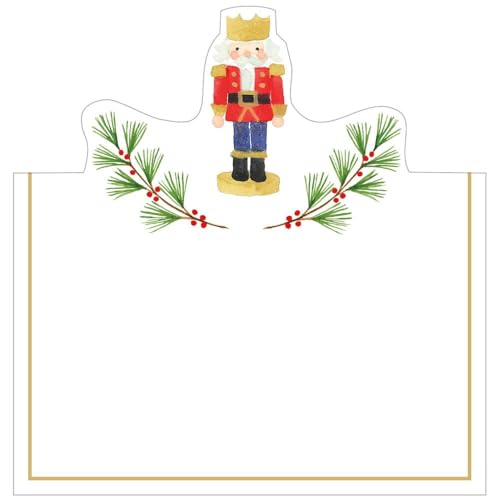 Caspari Little Nutcracker Foil Place Cards - 8 Per Package, 5 Packs