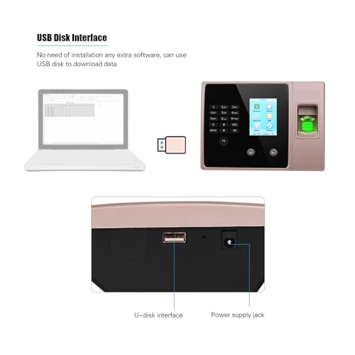 Time Clocks, Electronic Attendance Registration Device With Fingerprint