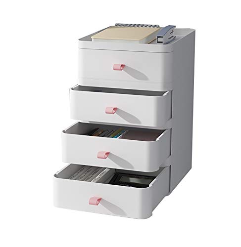 EliteBloom ABS Plastic Storage Drawers, Desk Storage Unit Organizer File Cabinet A4 Box for Office, 5-Layers Cosmetic Storage Box.,
