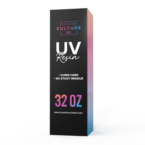 Counter Culture DIY Clear UV Resin for Jewelry and Crafts, 32 oz