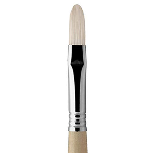 Escoda Clasico Series 4729 Long Handle Artist Oil & Acrylic Brush, 20, Filbert