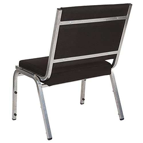 EMMA + OLIVER Black Antimicrobial Bariatric Medical Chair, 4-Pack