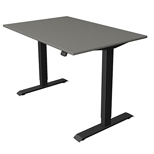 Kerkmann Move.1 Desk | Electric Height Adjustable | Anthracite Frame | H x W x D 740-1230 x 1200 x 800 mm | Graphite | Seat and Standing Table Office Table Work Table