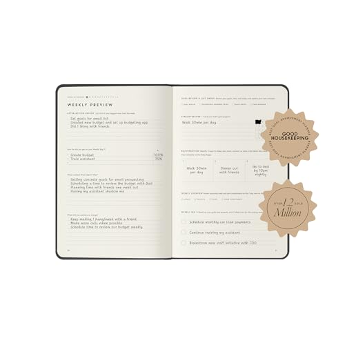 Full Focus Latte Linen Planner by Michael Hyatt - The #1 Daily Planner to Set Annual Goals, Increase Focus, Eliminate Overwhelm, and Achieve Your Biggest Goals - Hardcover