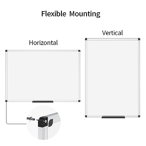 VIZ-PRO Magnetic Dry Erase White Board for Wall, 36 x 24 Inches, 2 Pack