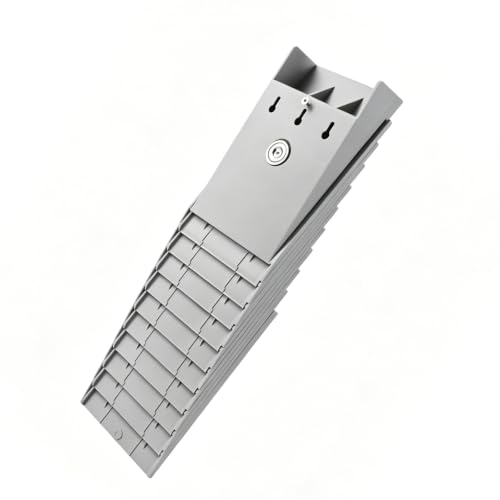 Multi-slot Card Holder 5, 10, 15, 20, 25, 30 Slots, Expandable Attendance Timecard Rack, for Small Businesses, Offices Workshops(10Pocket)
