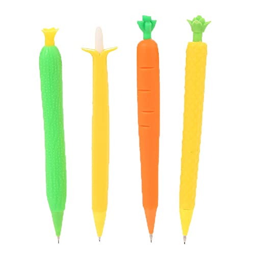 rxxcmd 40Pcs Cartoon Carrot 0.7mm Student Mechanical Pencil For kids Sketch Drawing School Supplies Stationery(C)