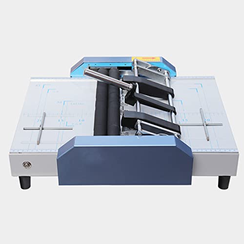 FKHFTI Electric Paper Book Stapler Creaser, A3 Brochure Stapler Folding Machine, Saddle Stitch Flat-Clinch Automatic Binding Machine, Folder Dashed Machine for Card Folder Color Pages