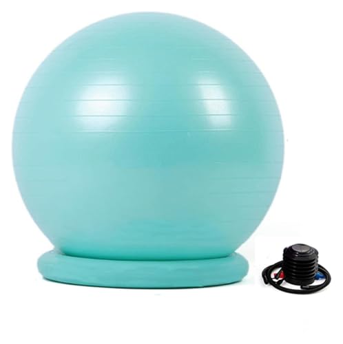 Yoga Ball Chair,Yoga Ball，Exercise Ball, Stability Exercise Ball Chair with Base Office Yoga Ball Chair for Adults Teenagers Balance Ball Seat for Workout Fitness Pilates(Diameter 75 cm ( 29 1/2" ))