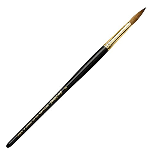 da Vinci Watercolor Series 11 Maestro Paint Brush, Fuller English Round Kolinsky Red Sable, Size 8