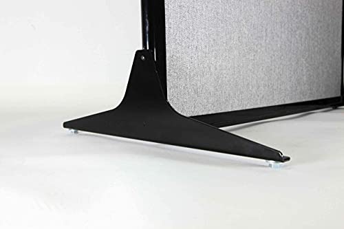 Versare Workstation Partition | Portable Wall Divider | Modern Office Cubicle | Free Standing Privacy Screen | Flexible Work Space | 33" x 70" Papaya Fabric Panels