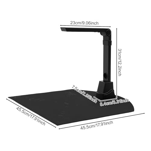 BRICZUNA A3 Book & Document Scanner 12MP Fast Scan Document Camera Scanners for Computers Portable Receipt & Photo Scanner Desktop Scanners for Mac & Windows, Video Recording, 200+ Languages OCR
