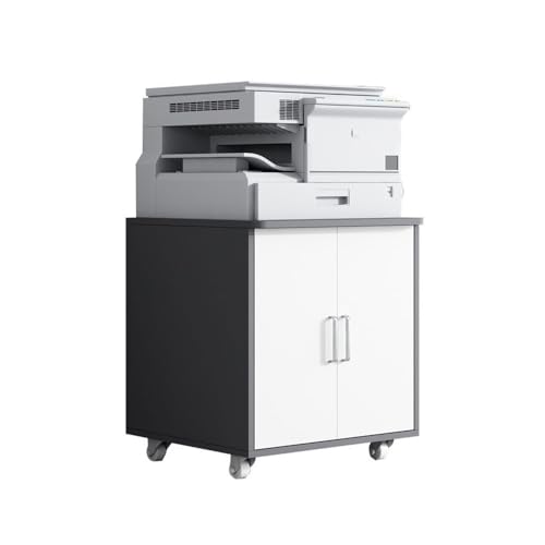 XJOYSL7921 File Cabinets ﻿ Printer Cabinet Rounded Corner Mobile Base Storage Office Small File Information Vertical File Cabinets(Gris)