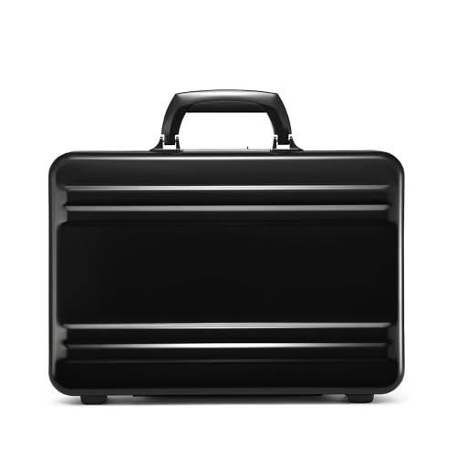 ZERO Halliburton Slim Aluminum Attaché | Small Attaché Case BLACK