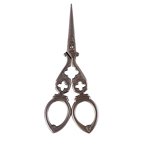 DSWMY Craft Scissors, Craft Scissors for Metal Embroidery Sewing Professional Small Gold Fabric Cloth Cutter