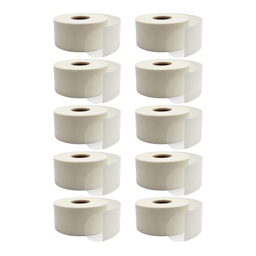 ChromaLabel 1.5 Inch Clear Perforated Wafer Seals, 1000/ Roll, Case of 10