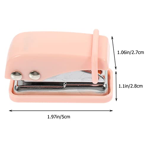 OEKFVCHVZ Stapler Office Mini Portable Small Desk Handheld Punch Desktop Supplies Stationery Commercial Touch A Micro