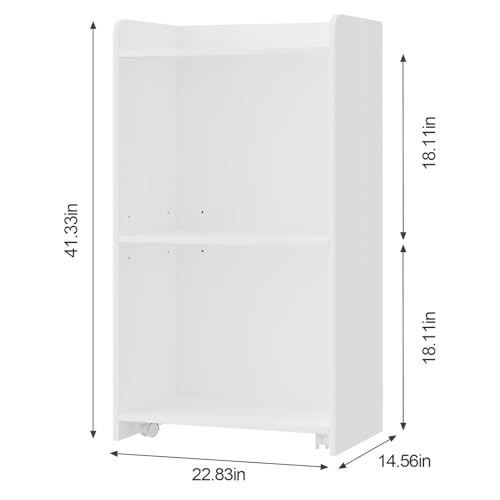 aboxoo Podium Stand - Portable Podium Stand with 4 Rolling Wheels, Pulpits for Churches with Adjustable Shelf, Hostess Stand, Mobile Teacher lecterns & podiums for Church, Classroom, Office (White)