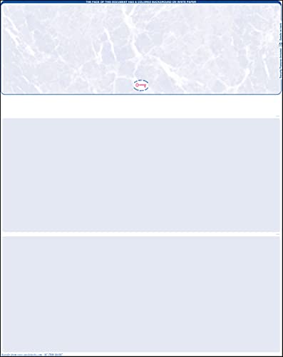 500 Top Reflex Blue Marble Blank Laser Check Stock