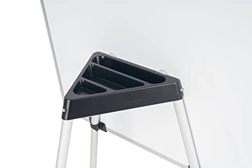 Bi-Office Earth Kyoto Flipchart Mobile Magnetic Easel, 70 x 100 cm (Euro size), Dry Wipe Lacquered Steel Surface, Aluminium Frame