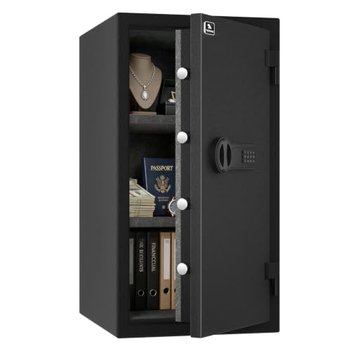 TIGERKING 3.47 Cu Ft Fireproof Safe for Home Office