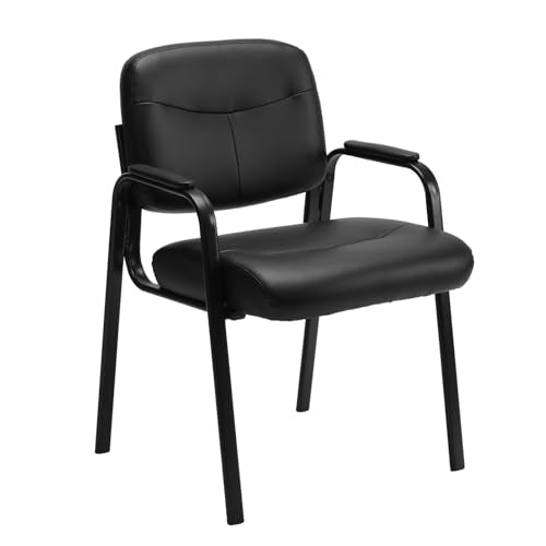 Sweetcrispy Waiting Room Chairs Set of 4, Office Guest Chairs No Wheels