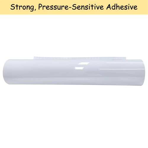 EQCOTWEA Glossy Cold Laminating Film Roll, 25 inch x 91.86 ft, 3Mil (0.075mm) Thickness Glossy Self-Adhesive Plastic Paper Laminator Sheets for Posters, Signs, Documents, for Indoor & Outdoor Use
