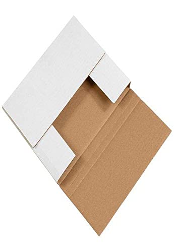 Aviditi White Jumbo Fold-Over Mailing Boxes, 30" x 22 1/2" x 1", Pack of 20, Jumbo Easy-Fold, Crush-Proof, For Shipping, Mailing and Storing