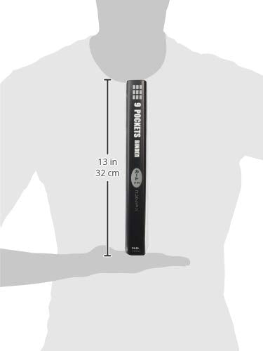 Collect S-3433-BK 9-Pocket Binder, Black (Thickness)